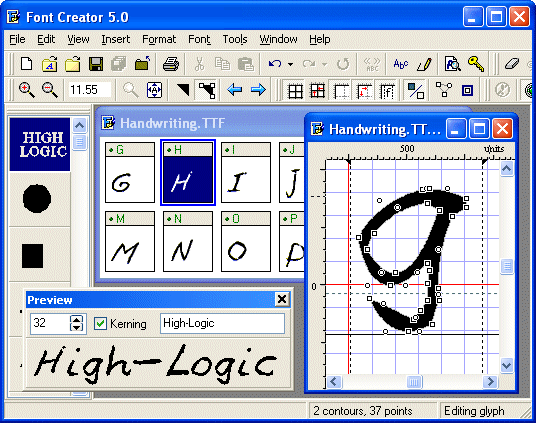 Font Creator Home Edition Screenshot